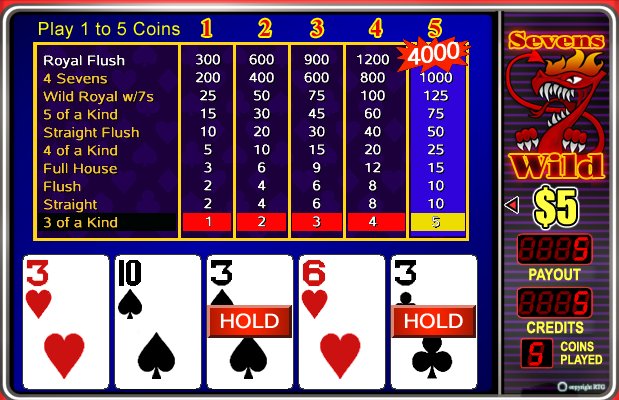 Sevens Wild - $10 No Deposit Casino Bonus